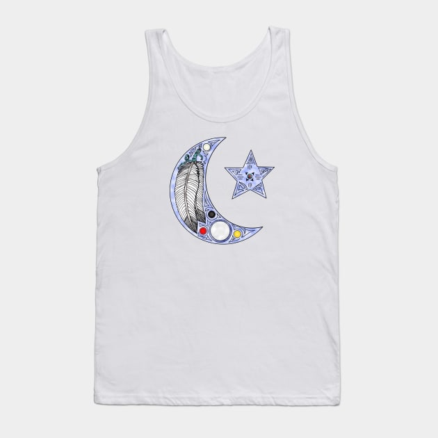 Feather Moon Tank Top by Tiger Torre